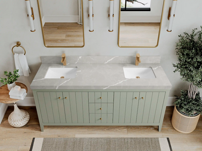 Atlanta 72 in. W x 22 in. D Double Sink Bathroom Vanity