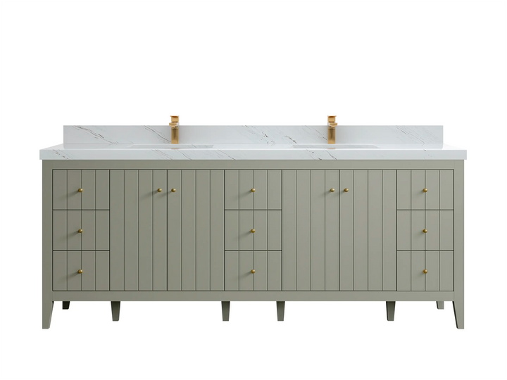 Atlanta 84 in. W x 22 in. D Double Sink Bathroom Vanity - photo 36