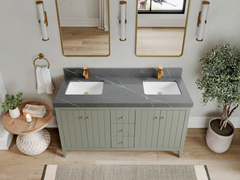 Atlanta 60 in. W x 22 in. D Double Sink Bathroom Vanity - photo 37