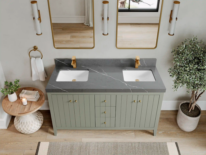 Atlanta 60 in. W x 22 in. D Double Sink Bathroom Vanity - photo 40