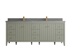 Atlanta 84 in. W x 22 in. D Double Sink Bathroom Vanity - photo 35