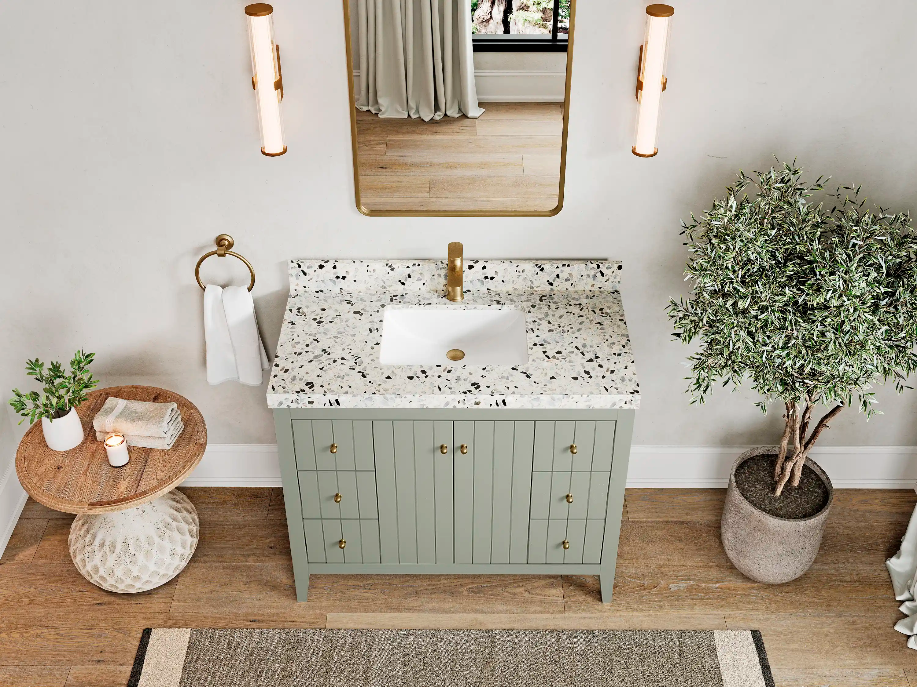 Atlanta 42 in. W x 22 in. D Single Sink Bathroom Vanity