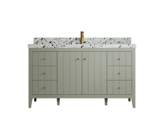 Atlanta 60 in. W x 22 in. D Double Sink Bathroom Vanity - photo 5