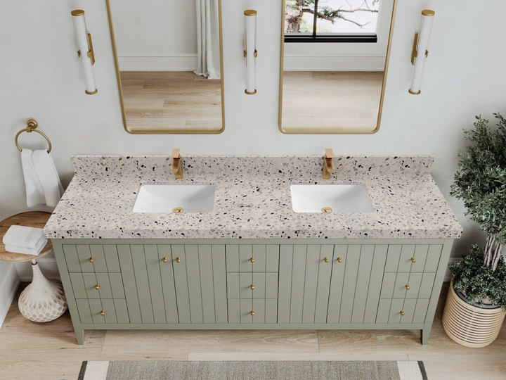Atlanta 84 in. W x 22 in. D Double Sink Bathroom Vanity - photo 41