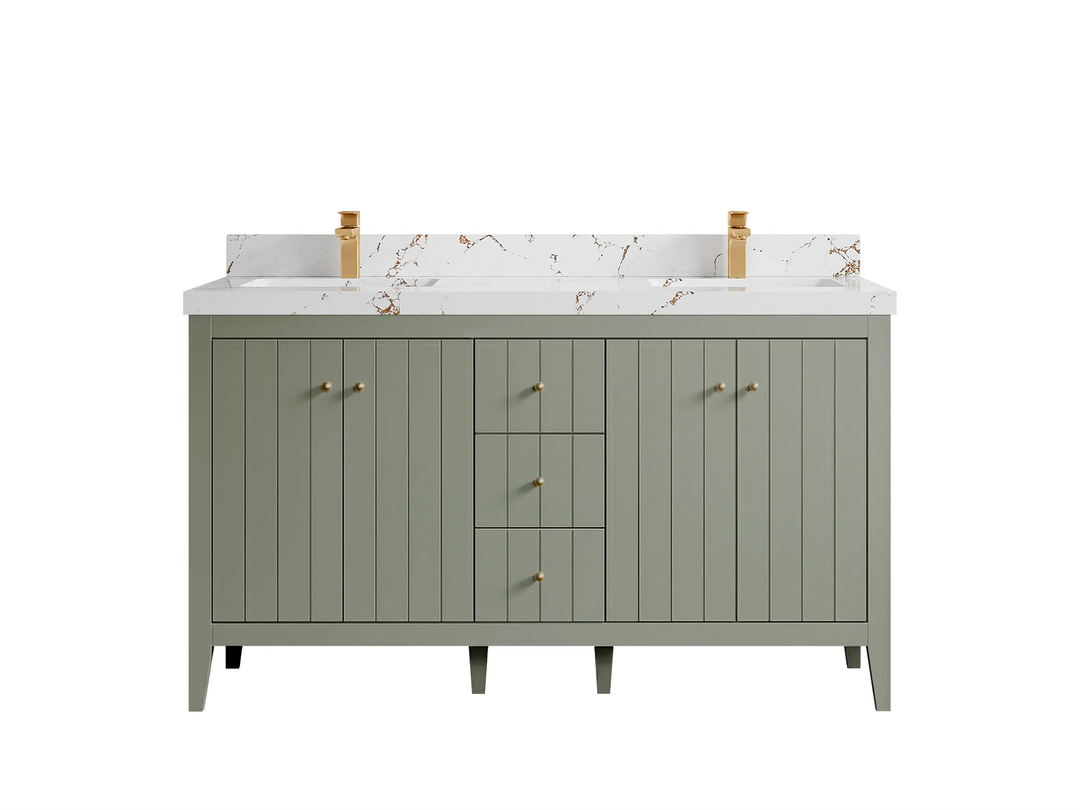 Atlanta 60 in. W x 22 in. D Double Sink Bathroom Vanity