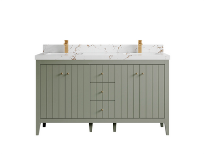 Atlanta 60 in. W x 22 in. D Double Sink Bathroom Vanity