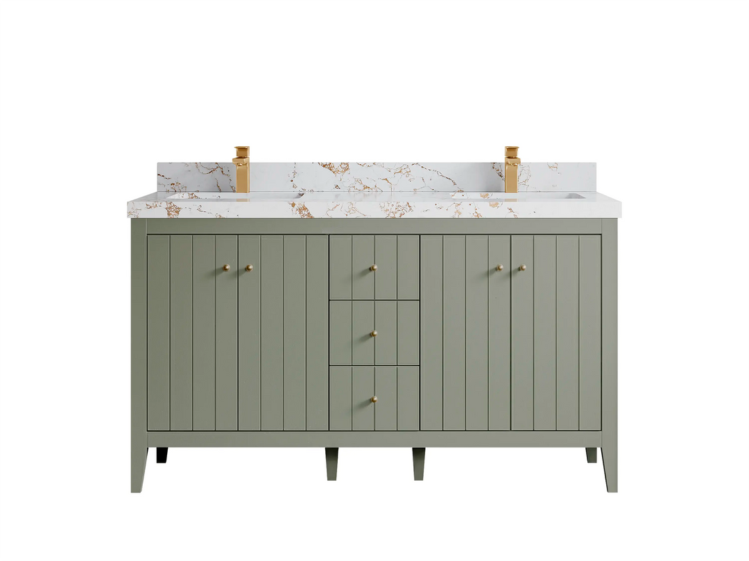 Atlanta 60 in. W x 22 in. D Double Sink Bathroom Vanity