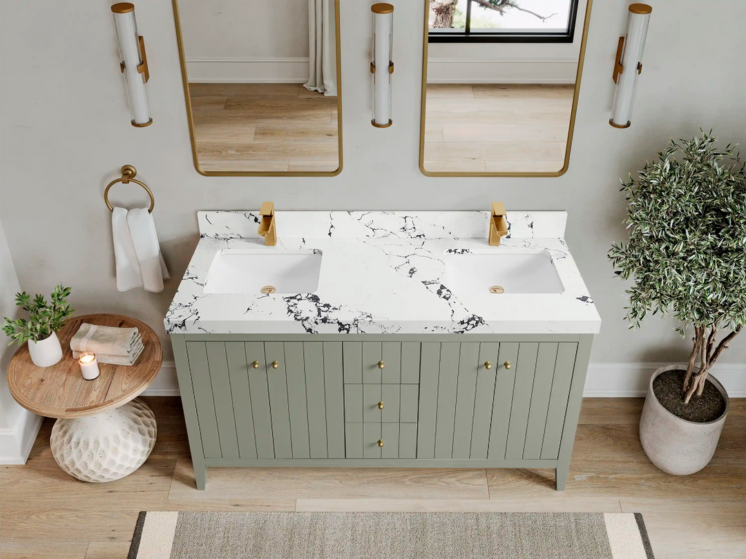 Atlanta 60 in. W x 22 in. D Double Sink Bathroom Vanity