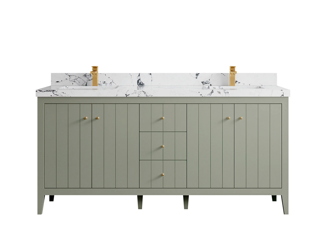 Atlanta 72 in. W x 22 in. D Double Sink Bathroom Vanity