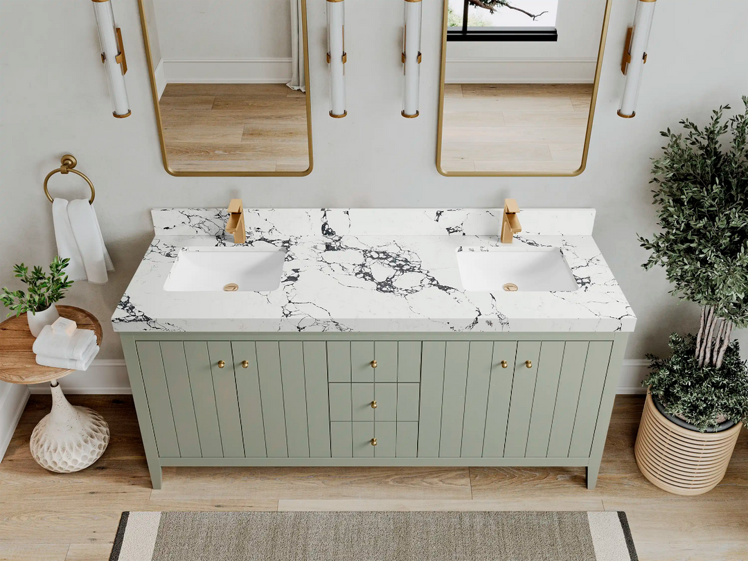 Atlanta 72 in. W x 22 in. D Double Sink Bathroom Vanity