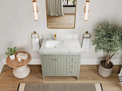 Atlanta 36 in. W x 22 in. D Left Offset Sink Bathroom Vanity - photo 43