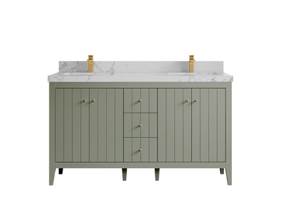 Atlanta 60 in. W x 22 in. D Double Sink Bathroom Vanity