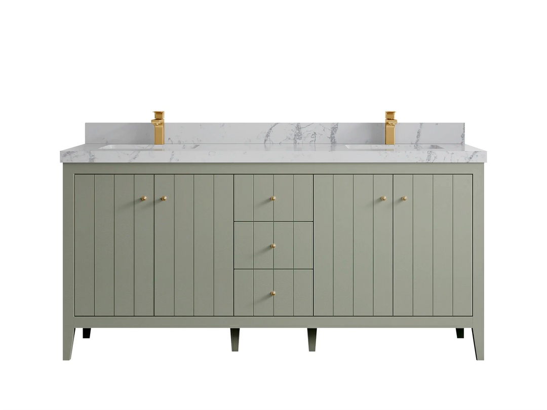 Atlanta 72 in. W x 22 in. D Double Sink Bathroom Vanity