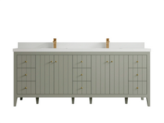 Atlanta 84 in. W x 22 in. D Double Sink Bathroom Vanity - photo 47