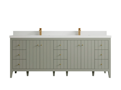 Atlanta 84 in. W x 22 in. D Double Sink Bathroom Vanity