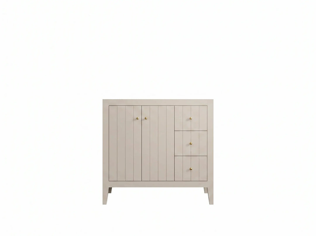 Atlanta 36 in. W x 22 in. D Left Offset Sink Bathroom Vanity | 
              
                 Fine Grain Linen Beige
                
                  
             - ATL-CAB-FNG-35L - photo №3