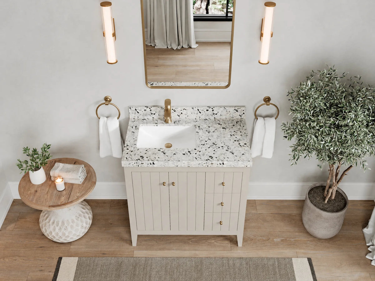 Atlanta 36 in. W x 22 in. D Left Offset Sink Bathroom Vanity