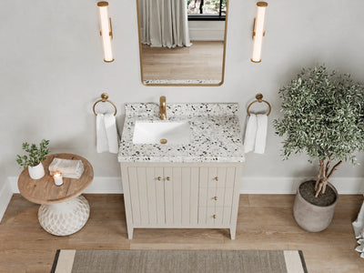 Atlanta 36 in. W x 22 in. D Left Offset Sink Bathroom Vanity