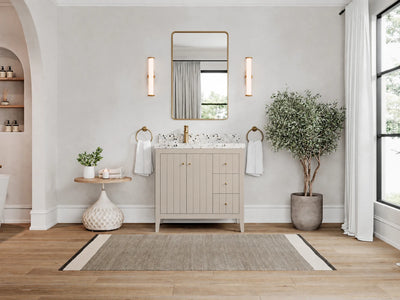 Atlanta 36 in. W x 22 in. D Left Offset Sink Bathroom Vanity