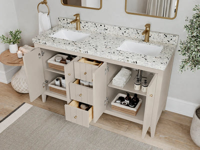 Atlanta 60 in. W x 22 in. D Double Sink Bathroom Vanity