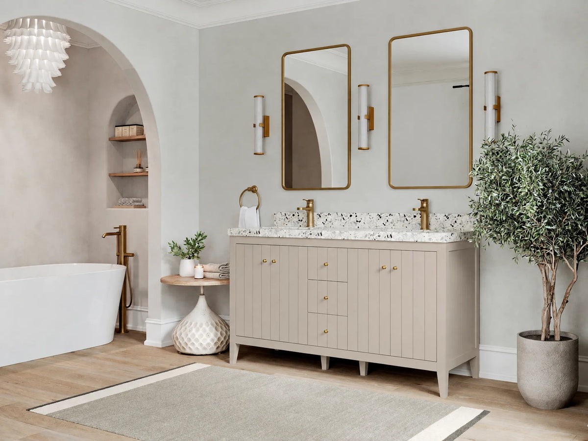 Atlanta 60 in. W x 22 in. D Double Sink Bathroom Vanity