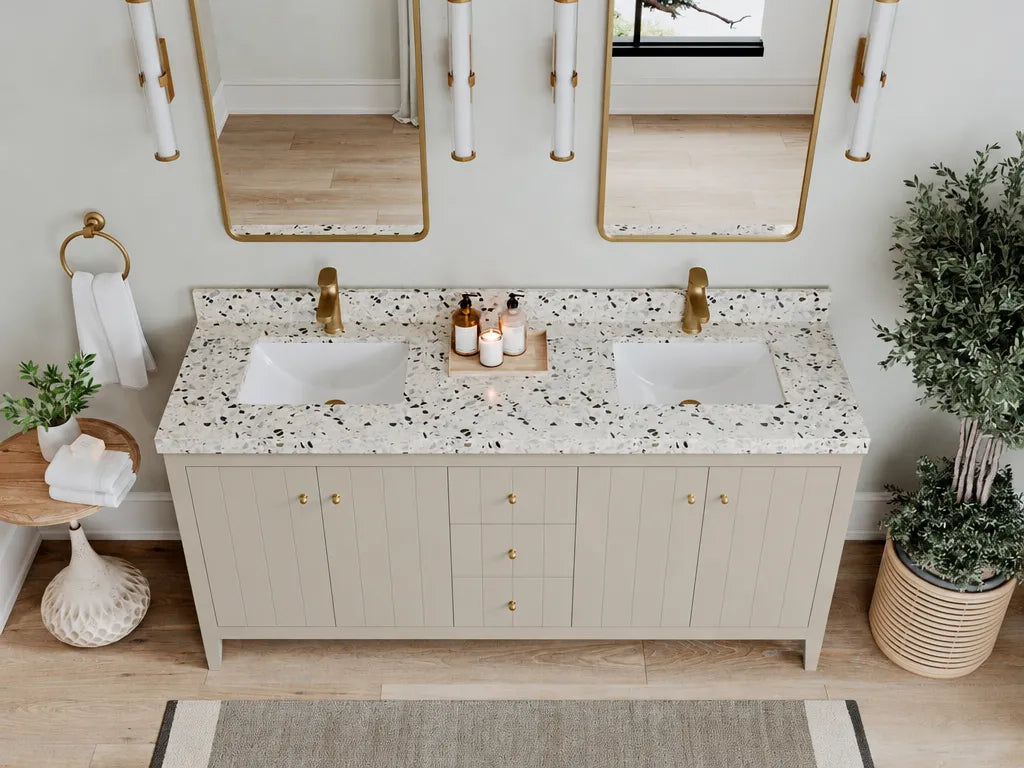 Atlanta 72 in. W x 22 in. D Double Sink Bathroom Vanity