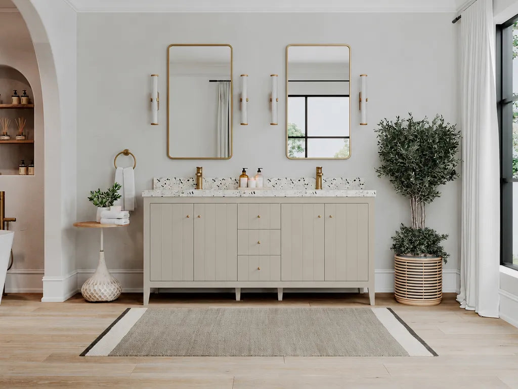 Atlanta 72 in. W x 22 in. D Double Sink Bathroom Vanity