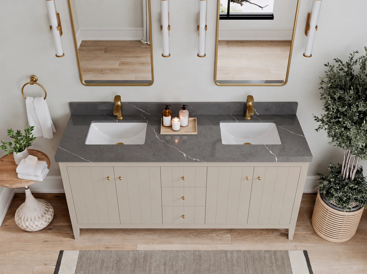 Atlanta 72 in. W x 22 in. D Double Sink Bathroom Vanity