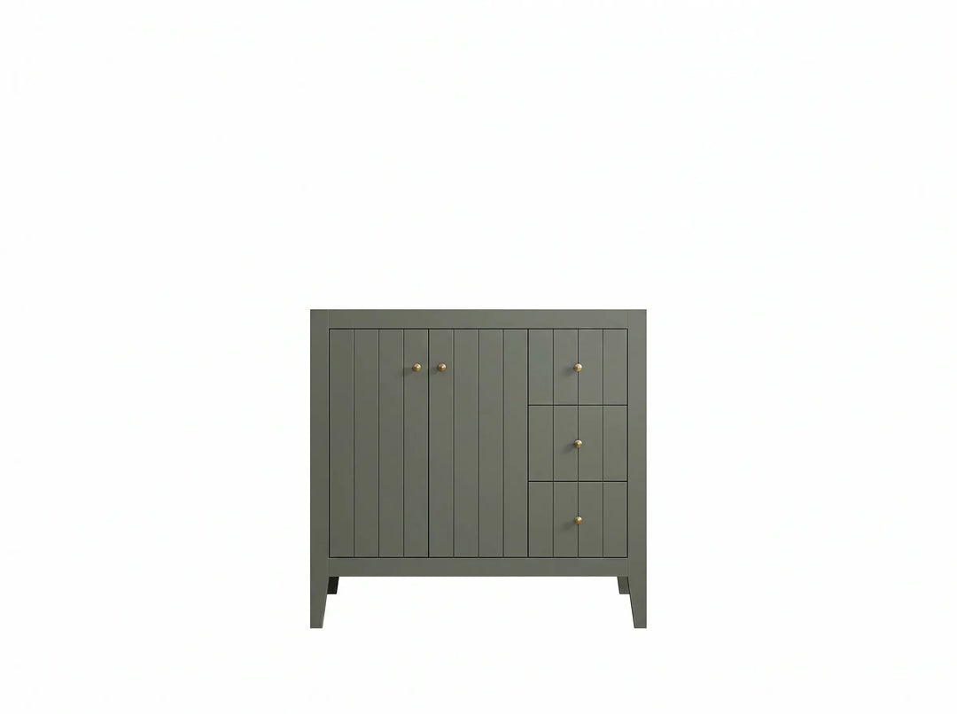 Atlanta 36 in. W x 22 in. D Center Sink Bathroom Vanity | 
              
                Pewter Green
                
                  
             - ATL-CAB-PGN-35L - photo №3