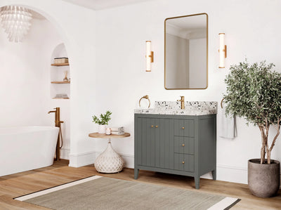Atlanta 36 in. W x 22 in. D Center Sink Modern Bathroom Vanity