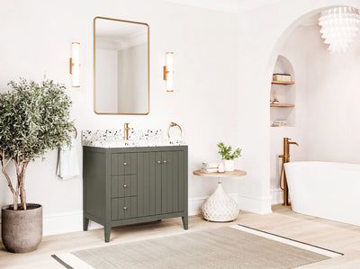 Atlanta 36 in. W x 22 in. D Center Sink Bathroom Vanity for Modern Elegant Bathrooms