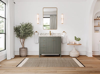 Atlanta 36 in. W x 22 in. D Center Sink Bathroom Vanity for Modern Elegant Bathrooms