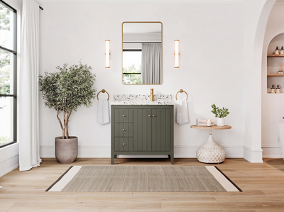 Atlanta 36 in. W x 22 in. D Left Offset Sink Bathroom Vanity