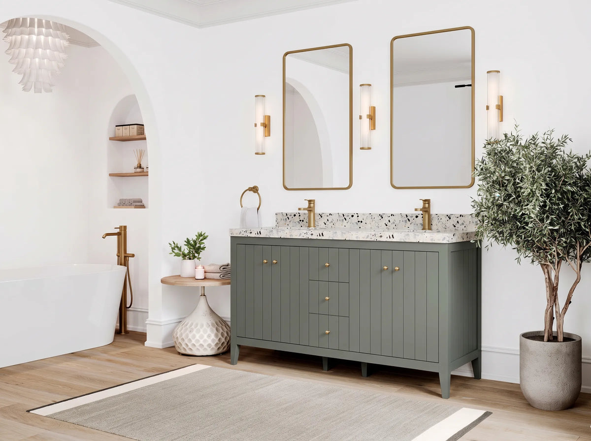 Atlanta 60 in. W x 22 in. D Double Sink Bathroom Vanity