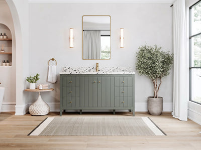 Atlanta 60 in. W x 22 in. D Single Sink Bathroom Vanity