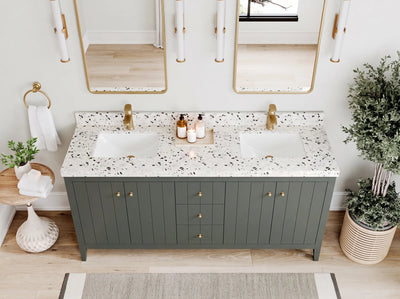 Atlanta 72 in. W x 22 in. D Double Sink Bathroom Vanity