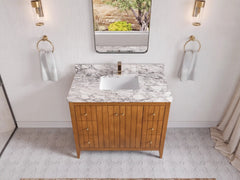 Atlanta Teak Wood 42 in. W x 22 in. D Single Sink Bathroom Vanity - photo 27