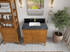 Atlanta Teak Wood 36 in. W x 22 in. D Center Sink Bathroom Vanity - photo 10