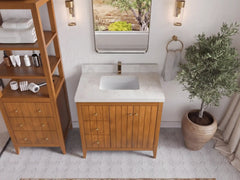 Atlanta Teak Wood 36 in. W x 22 in. D Center Sink Bathroom Vanity - photo 30