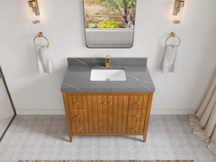 Atlanta Teak Wood 42 in. W x 22 in. D Single Sink Bathroom Vanity - photo 21