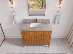 Atlanta Teak Wood 42 in. W x 22 in. D Single Sink Bathroom Vanity - photo 30