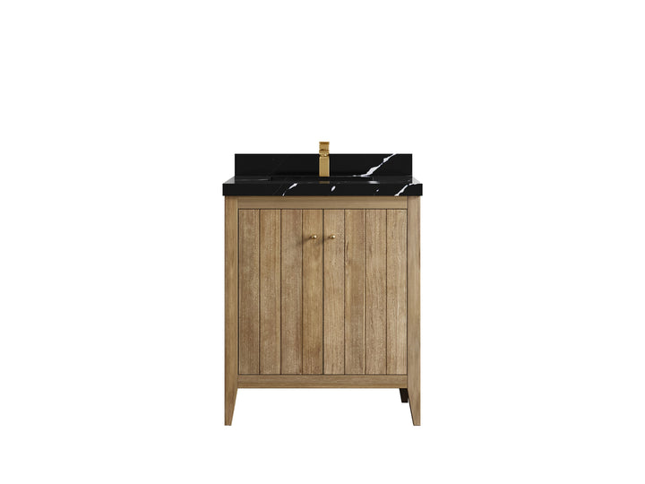 Atlanta Teak Wood 30 in. W x 22 in. D Single Sink Bathroom Vanity - photo 9