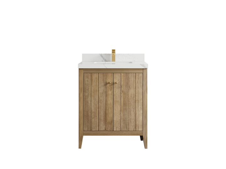 Atlanta Teak Wood 30 in. W x 22 in. D Single Sink Bathroom Vanity - photo 17