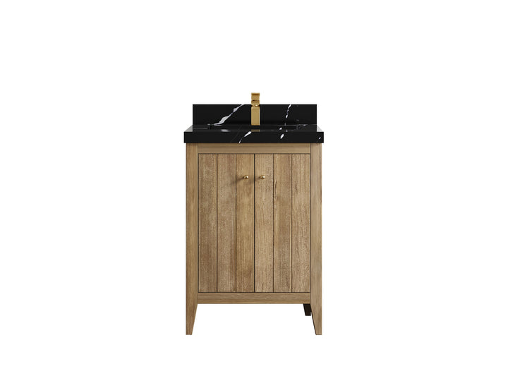 Atlanta Teak Wood 24 in. W x 22 in. D Single Sink Bathroom Vanity - photo 5
