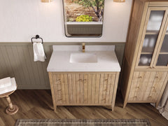 Atlanta Teak Wood 42 in. W x 22 in. D Single Sink Bathroom Vanity - photo 54