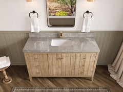 Atlanta Teak Wood 60 in. W x 22 in. D Single Sink Bathroom Vanity - photo 48