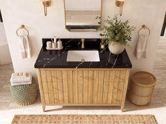 Atlanta Teak Wood 48 in. W x 22 in. D Single Sink Bathroom Vanity - photo 15