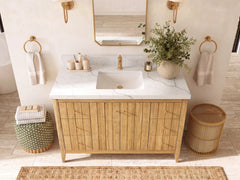 Atlanta Teak Wood 48 in. W x 22 in. D Single Sink Bathroom Vanity - photo 17