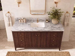 Atlanta Teak Wood 60 in. W x 22 in. D Single Sink Bathroom Vanity - photo 27