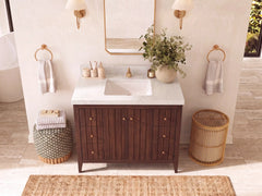 Atlanta Teak Wood 42 in. W x 22 in. D Single Sink Bathroom Vanity - photo 17